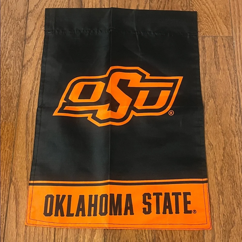 Oklahoma State University OSU Cowboys Black Orange NCAA Garden Yard Flag New